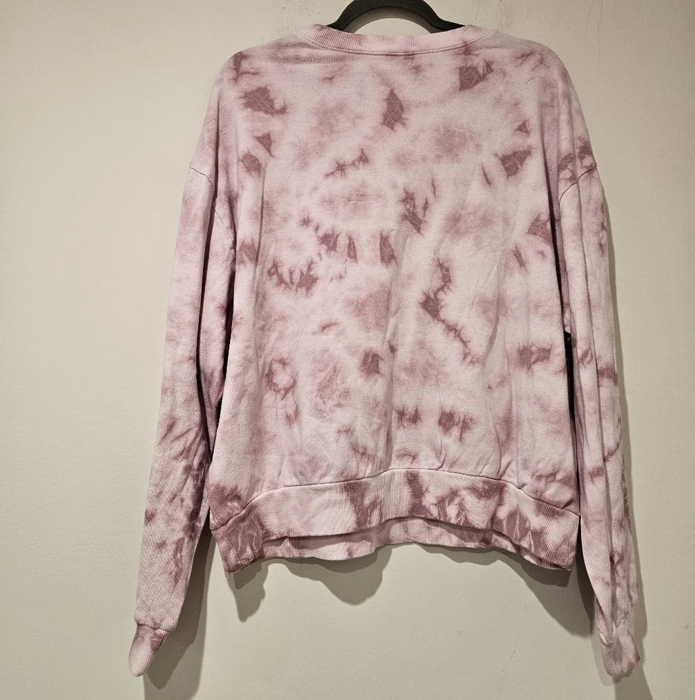 Wild Fable Women's "Palm Springs" Pink Tie-Dye Crewneck Sweatshirt, Size Medium - Picture 4 of 4